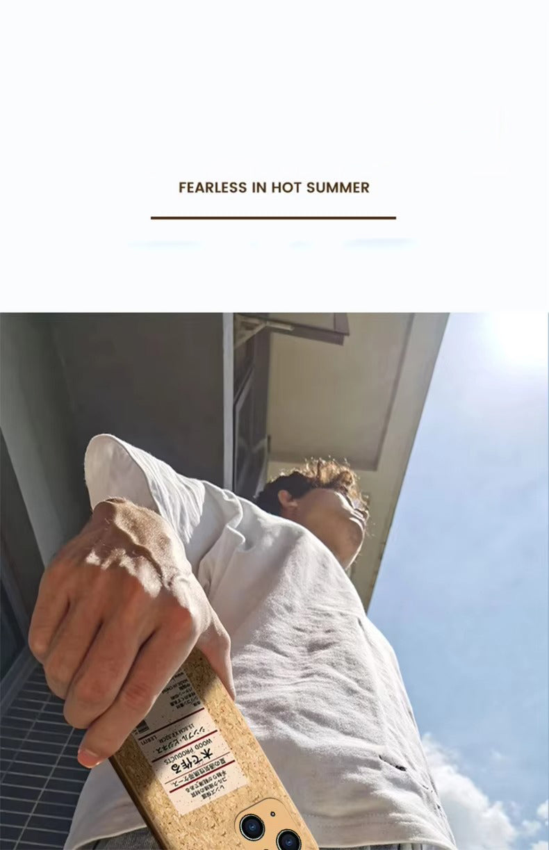 Luxury Apple iPhone Case, MagSafe Compatible, Camera Lens and Screen Protection, Ultra Thin, Shockproof, Magnetic, Full All Around Protection, Cork Wood Soft Cover