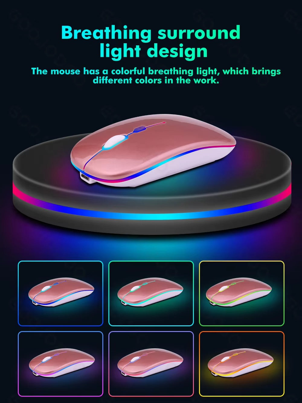 Premium 10-Inch Backlit Bluetooth Keyboard and Mouse Multi-Device Combo for iPad, Android, Windows, and iOS Tablets