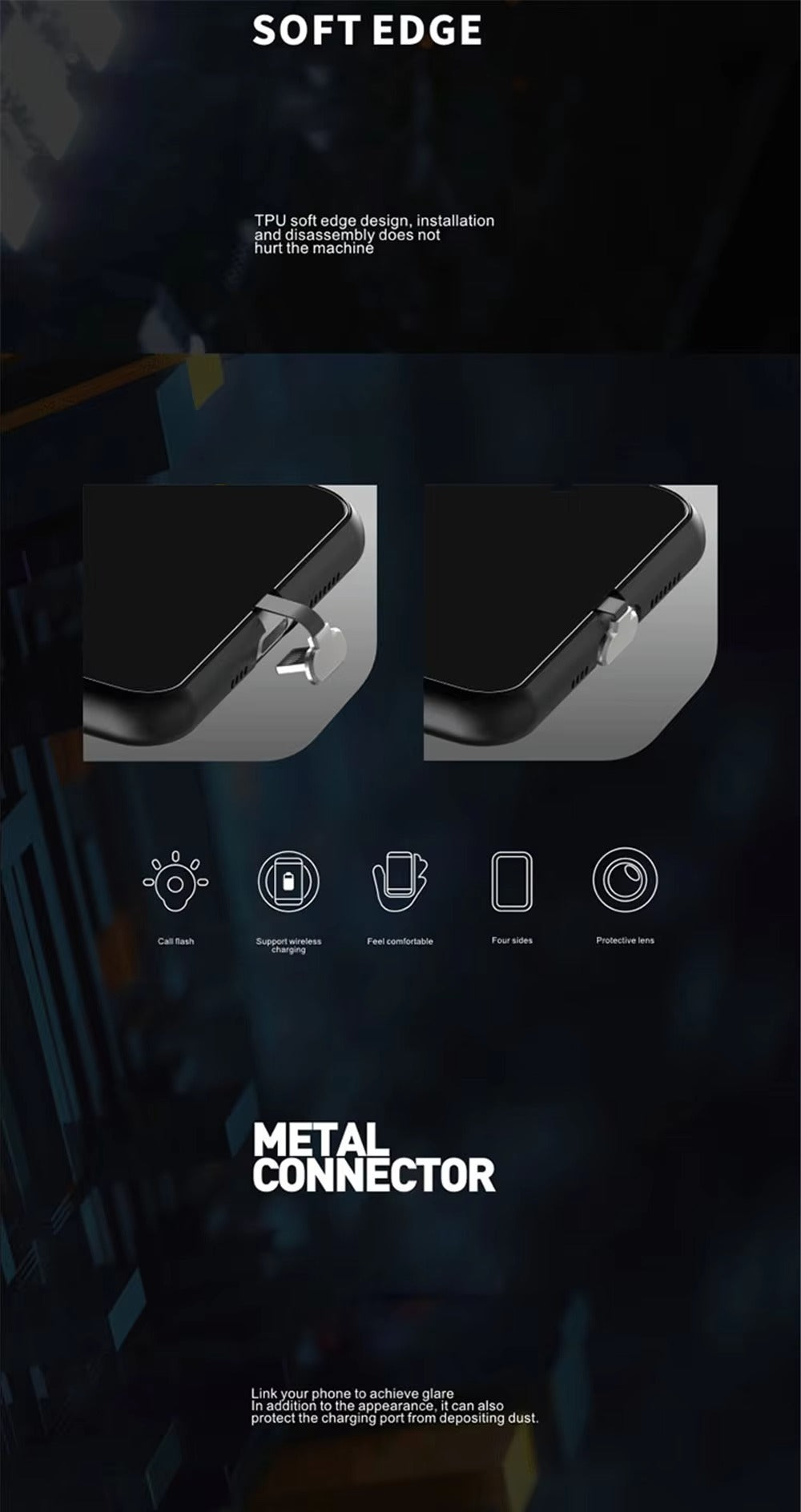 Premium Apple iPhone Case, MagSafe Compatible, Camera Lens and Screen Protection, Ultra Thin, Shockproof, Magnetic, Full All Around Protection, Heart LED Light Cover