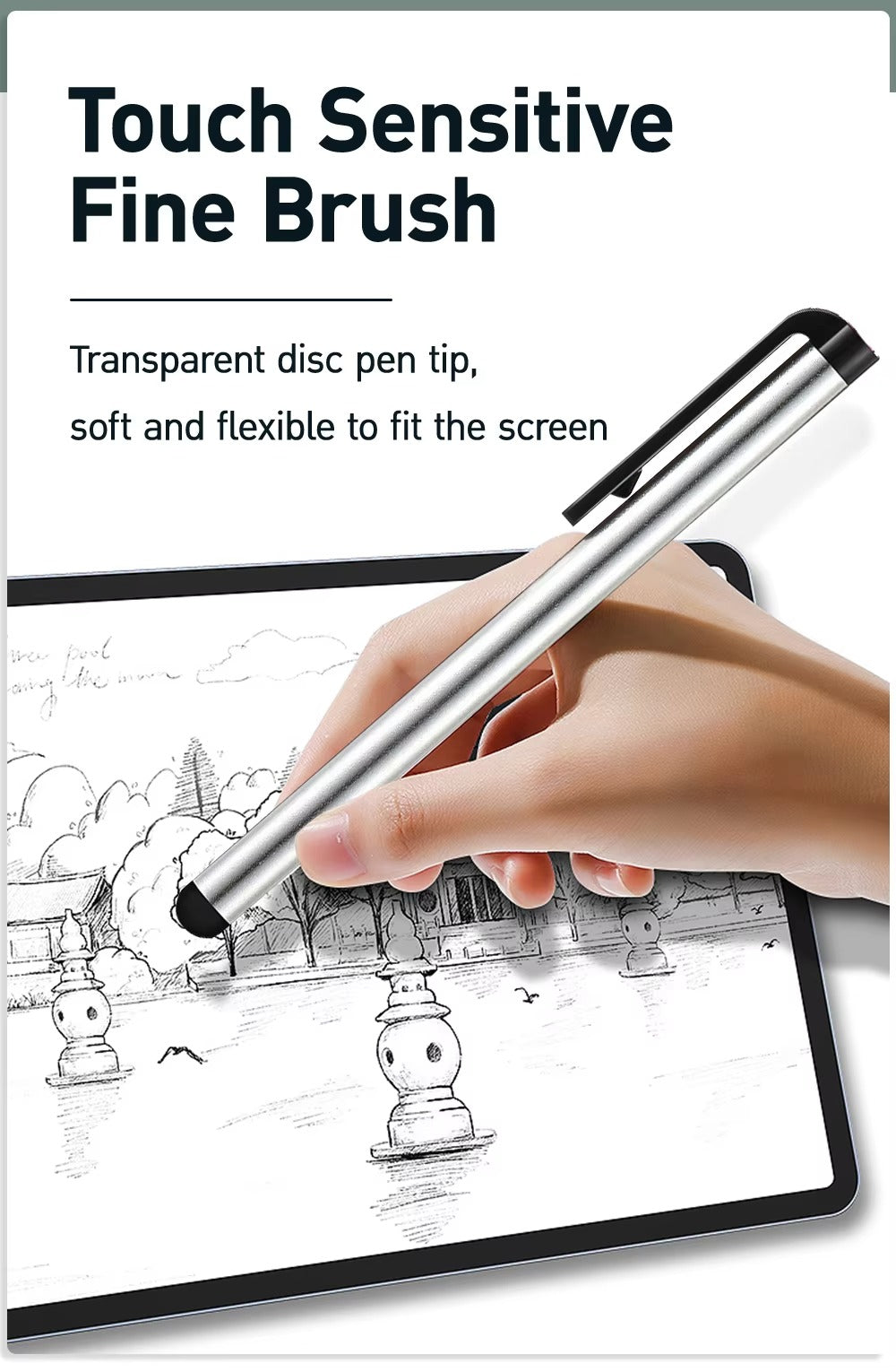 Premium Universal Stylus Pen – Sensitive, Capacitive Touch Screen Drawing Pen for Apple iPad, iPhone, and Other Tablets