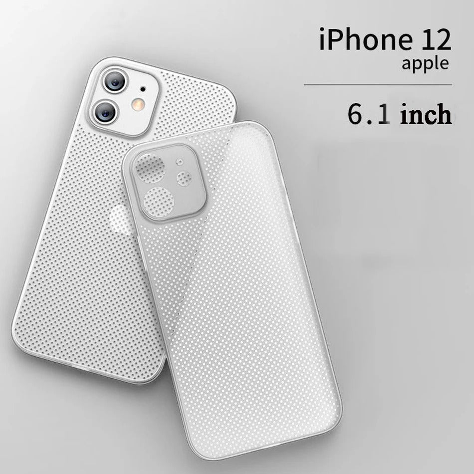 High Quality Apple iPhone Case, MagSafe Compatible, Camera Lens & Screen Protection, Ultra Thin, Shockproof, Magnetic Full All Around Cover – Breathable Cooling Case with Heat Dissipation & Plain Color PP Design