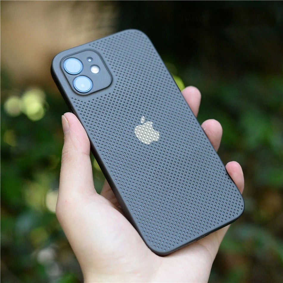 High Quality Apple iPhone Case, MagSafe Compatible, Camera Lens & Screen Protection, Ultra Thin, Shockproof, Magnetic Full All Around Cover – Breathable Cooling Case with Heat Dissipation & Plain Color PP Design