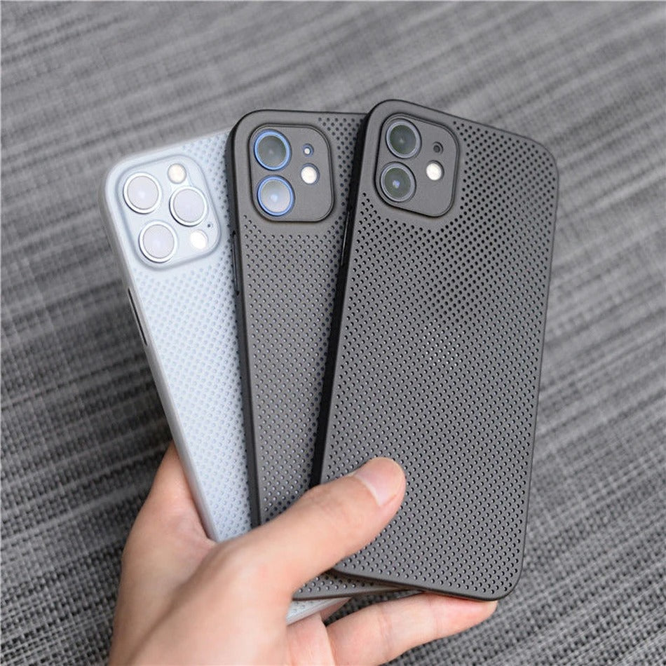 High Quality Apple iPhone Case, MagSafe Compatible, Camera Lens & Screen Protection, Ultra Thin, Shockproof, Magnetic Full All Around Cover – Breathable Cooling Case with Heat Dissipation & Plain Color PP Design