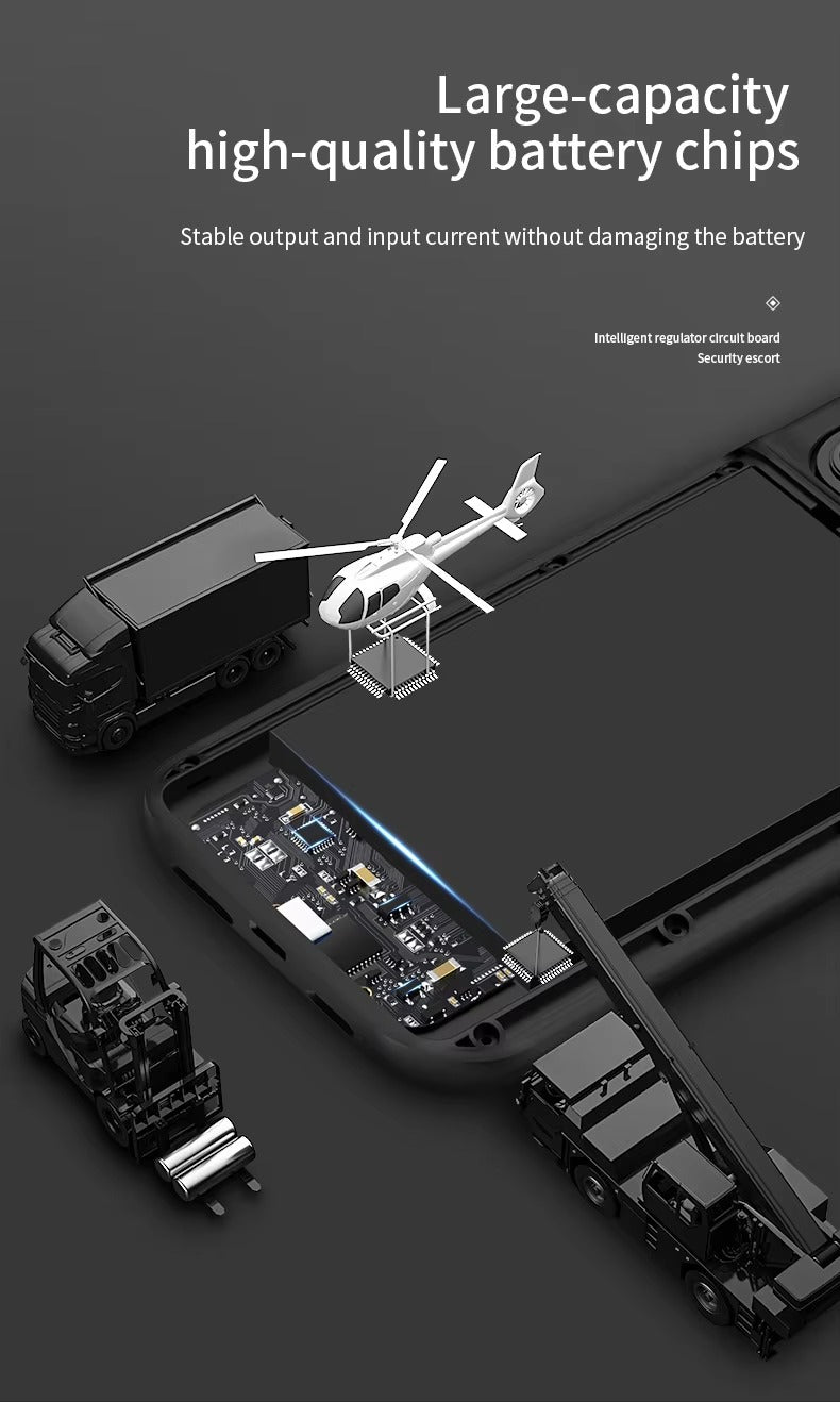 Robust Apple iPhone Case MagSafe Compatible, Camera Lens & Screen Protection, Ultra Thin Shockproof Magnetic Full All Around Protection Cover with External Battery Power Bank