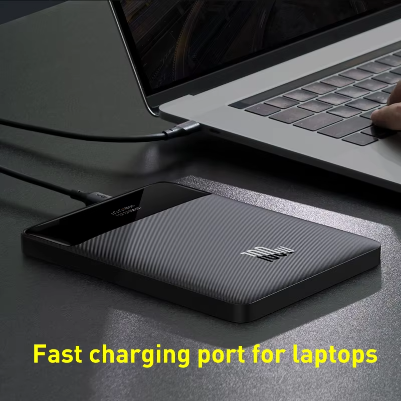 Premium, 100W Power Bank, 20000mAh – Type-C PD Fast Charging, Portable External Battery Charger with Cable, for Laptop, Notebook, Smartphone, USB Devices