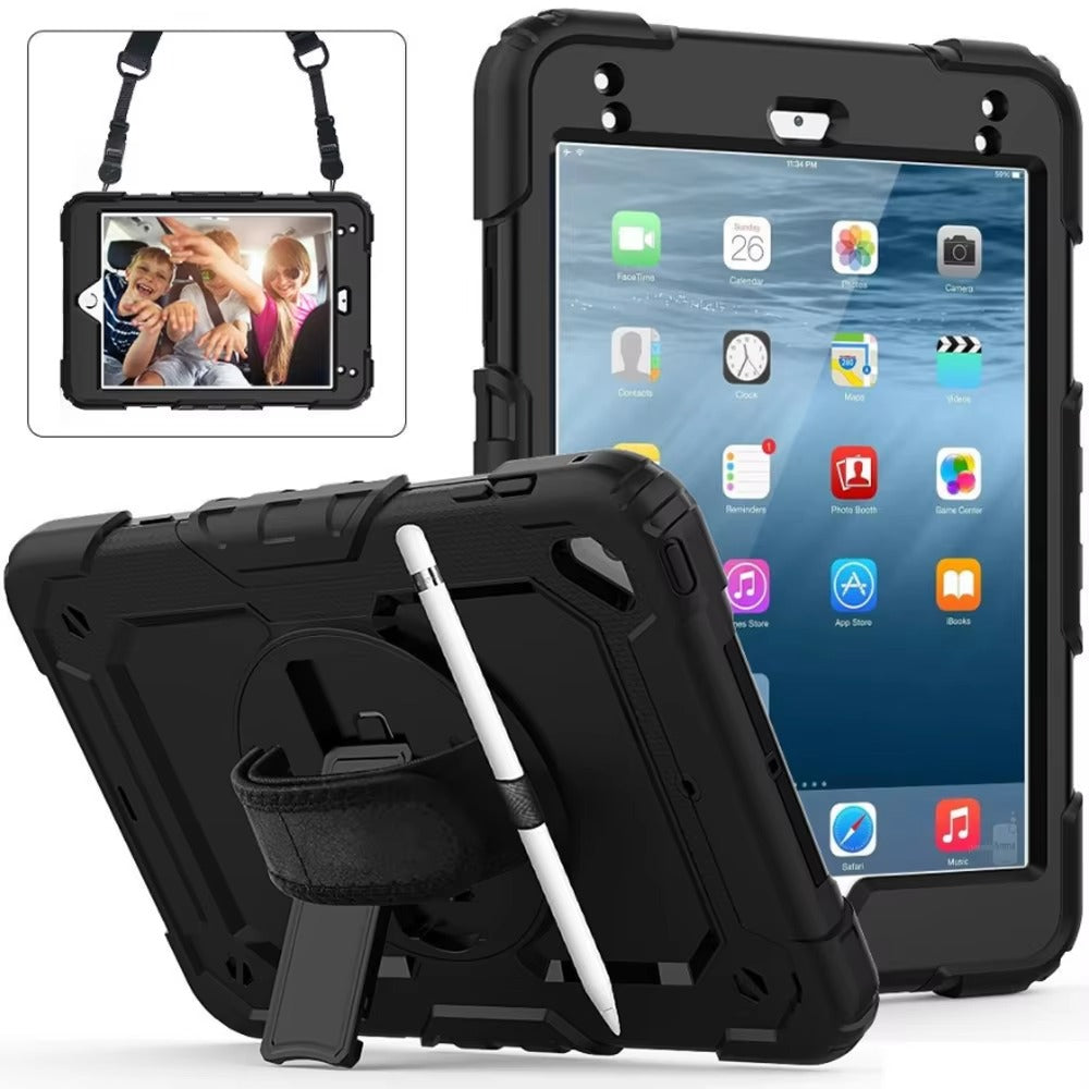 Rugged iPad Case – Shockproof Heavy Duty Protective Cover Compatible with 9.7", 10.2", 10.5", 10.9", 11", 12.9", 13" Tablets