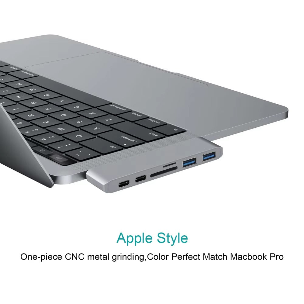 High-Speed USB-C Hub with HDMI 4K, Thunderbolt 3, USB 3.0, SD/TF Card Reader, PD Charging – Type-C Adapter Dock for MacBook Air, Pro, and USB-C Laptops