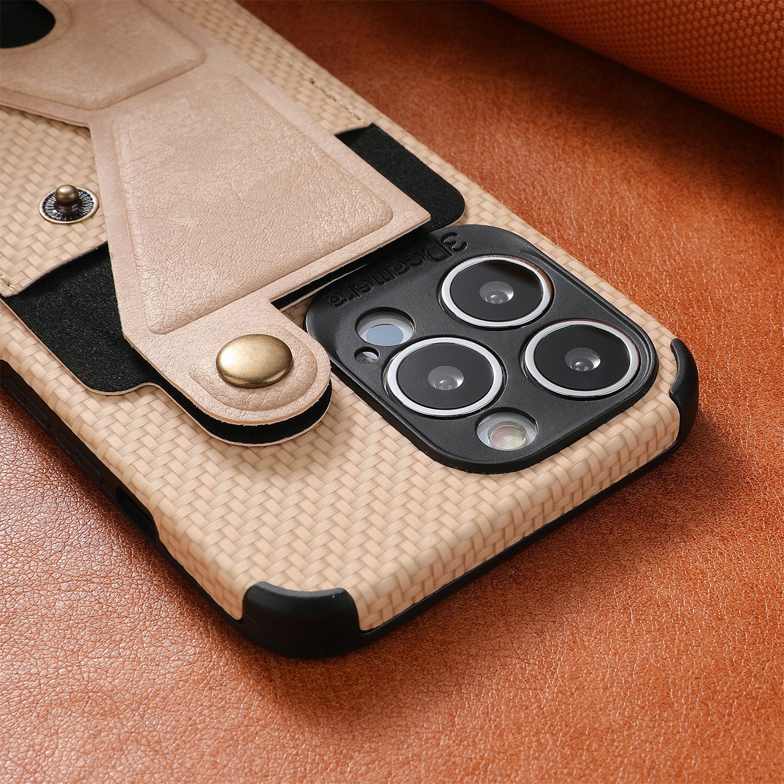 Carbon Fiber Wallet Flip iPhone Case – Premium Leather, Card Holder, Shockproof Protection Sleek & Durable Design for iPhone