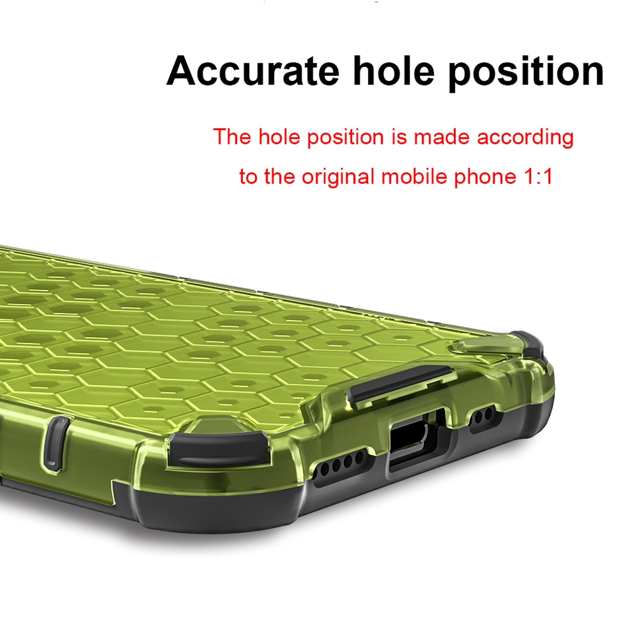 KEYSION Shockproof Armor iPhone Case – Soft Silicone + PC Transparent Honeycomb Back Cover for iPhone Models, 