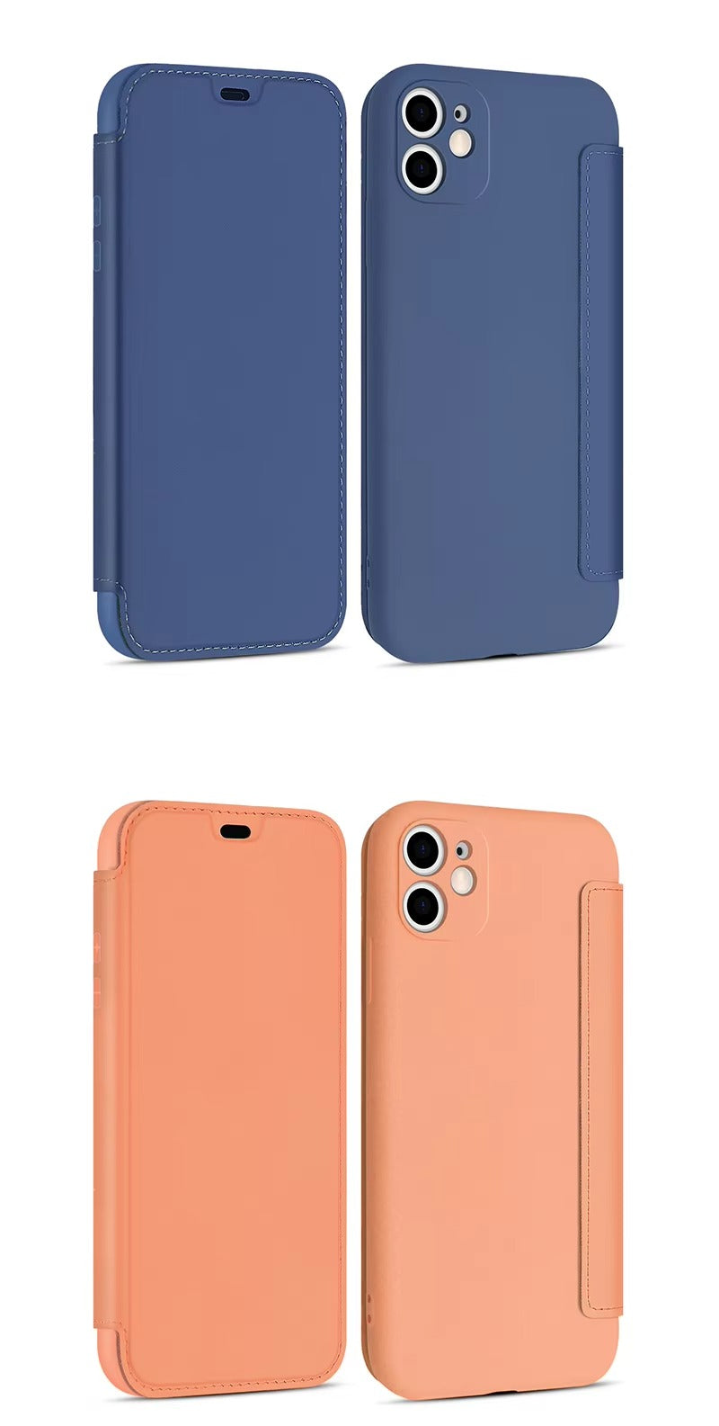 Luxury Apple iPhone Case, MagSafe Compatible, Camera Lens and Screen Protection, Ultra Thin, Shockproof, Magnetic, Full All Around Protection, Flip Silicone Card Cover