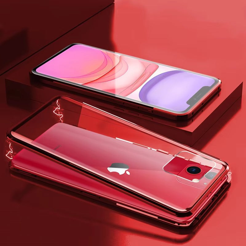 Premium Apple iPhone Case Compatible, Camera Lens & Screen Protection, Ultra Thin Magnetic Full All Around Protection Cover 