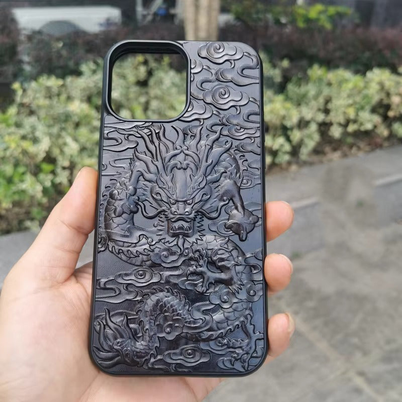 Luxury Apple iPhone Case, MagSafe Compatible, Camera Lens Protection, Screen Protection, Ultra Thin, Shockproof, Magnetic, Full All Around Protection, 3D Carved Wood Cover