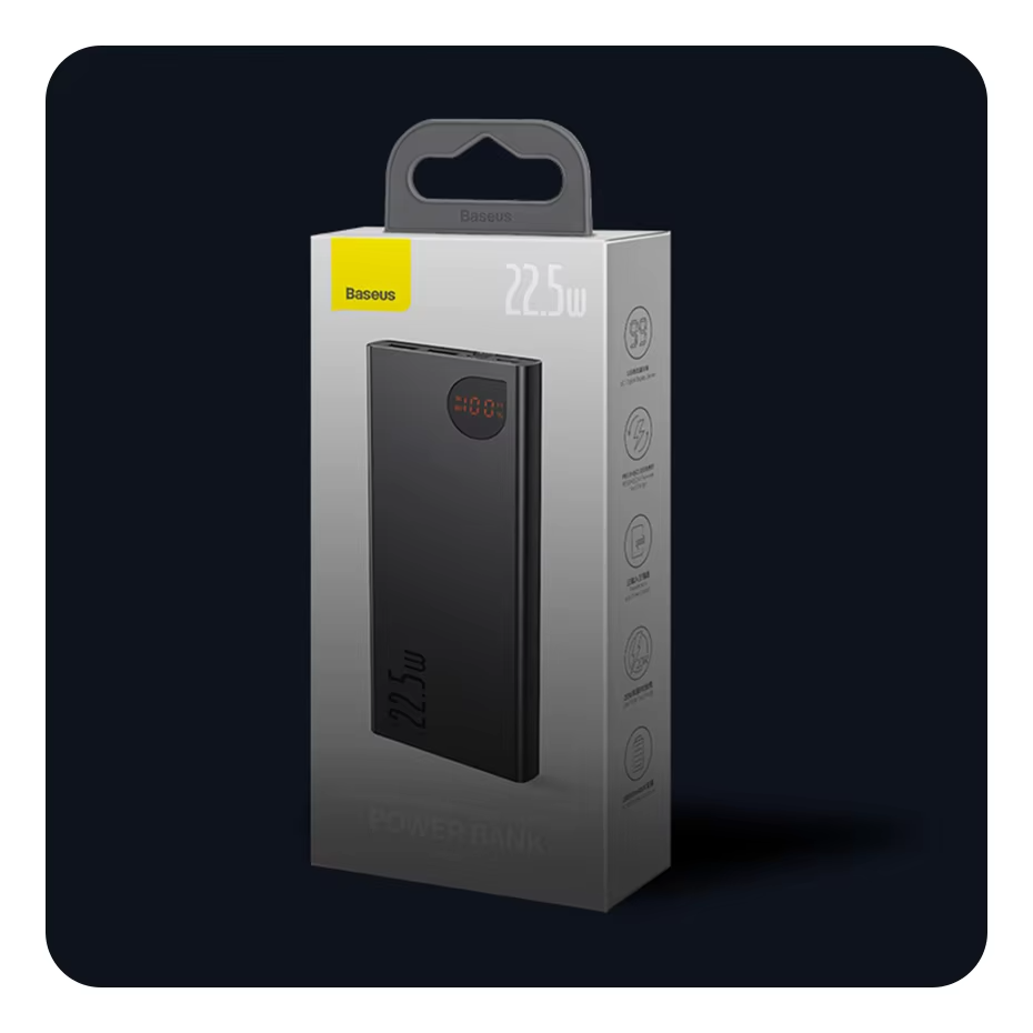 Premium, 10000mAh Power Bank, with 22.5W PD Fast Charging – Portable Charger for iPhone, Android Devices, Smartphones, USB-C 