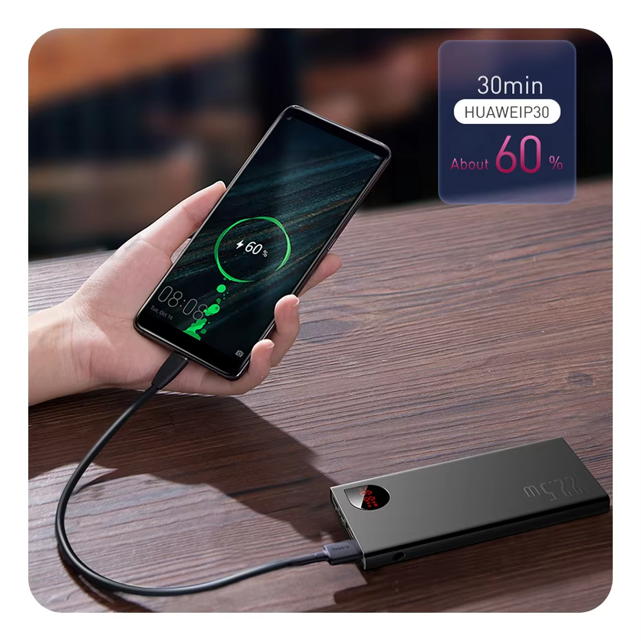 Premium, 10000mAh Power Bank, with 22.5W PD Fast Charging – Portable Charger for iPhone, Android Devices, Smartphones, USB-C 