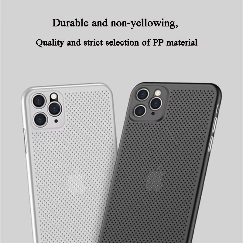 High Quality Apple iPhone Case, MagSafe Compatible, Camera Lens & Screen Protection, Ultra Thin, Shockproof, Magnetic Full All Around Cover – Breathable Cooling Case with Heat Dissipation & Plain Color PP Design