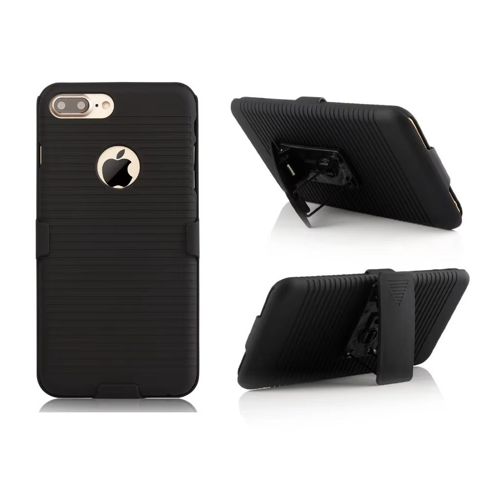 Robust Apple iPhone Case, MagSafe Compatible, Camera Lens & Screen Protection, Ultra Thin, Shockproof, Magnetic Full All Around Cover – Hybrid Defender Holster Case with Belt Clip for Rugged Daily Protection