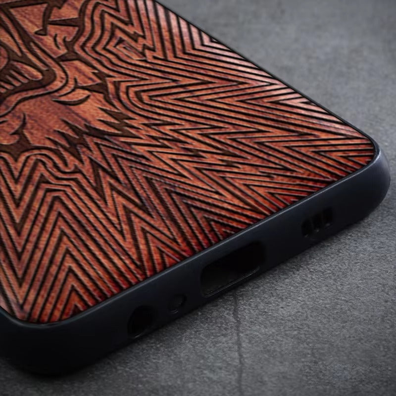 Premium Apple iPhone Case, MagSafe Compatible, Camera Lens Protection, Screen Protection, Ultra Thin, Real Wood Cover