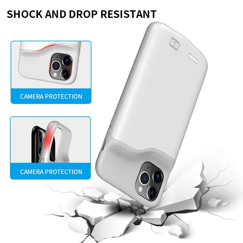 Robust Apple iPhone Case MagSafe Compatible, Camera Lens & Screen Protection, Ultra Thin Shockproof Magnetic Full All Around Protection Cover with External Battery Power Bank