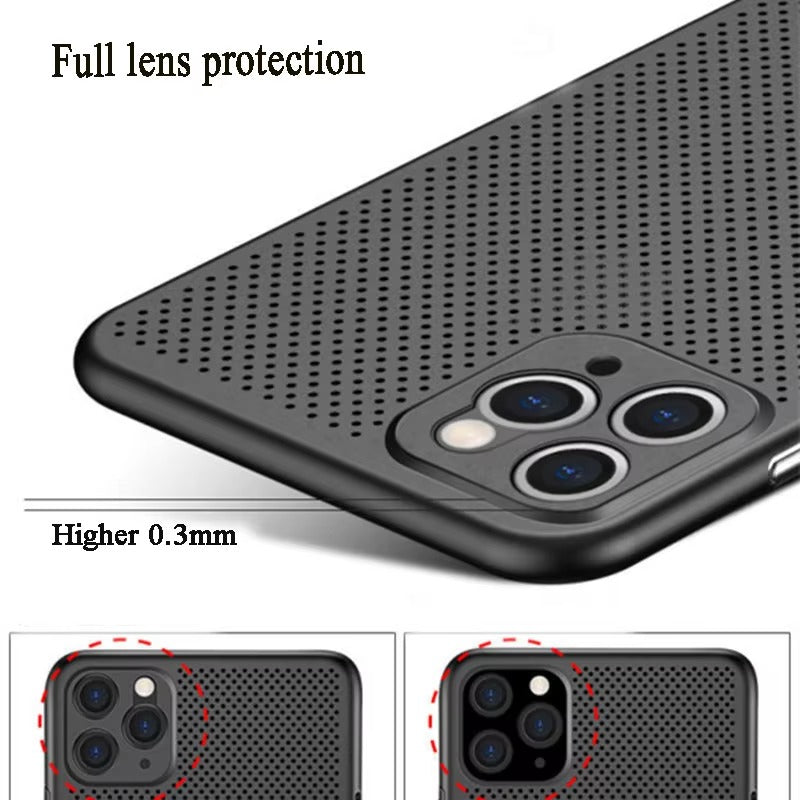 High Quality Apple iPhone Case, MagSafe Compatible, Camera Lens & Screen Protection, Ultra Thin, Shockproof, Magnetic Full All Around Cover – Breathable Cooling Case with Heat Dissipation & Plain Color PP Design