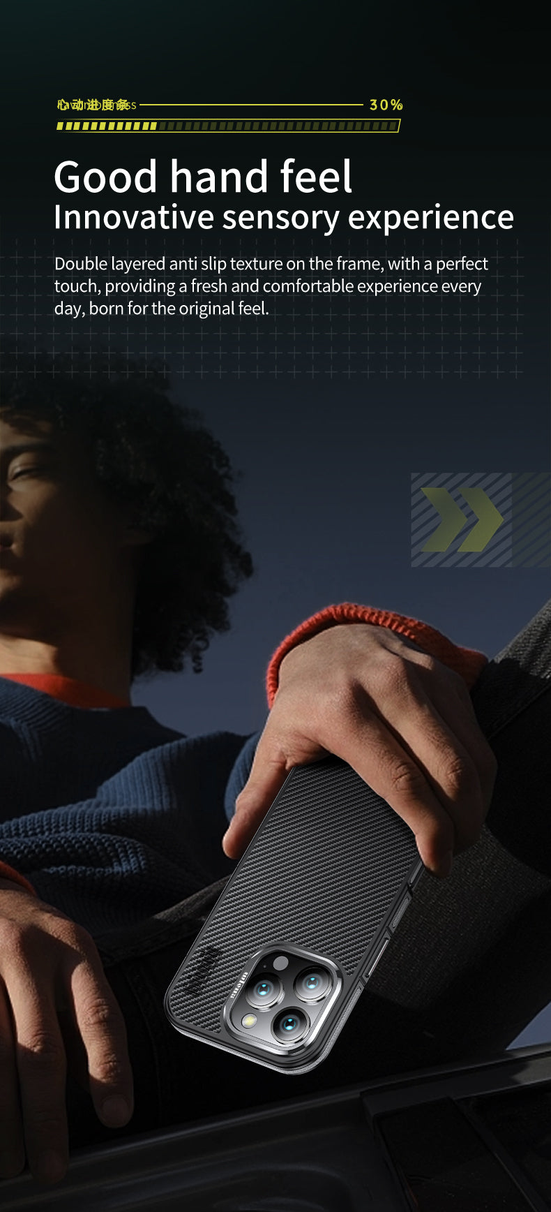 Premium 100% Aramid Fiber Kevlar iPhone Case – 600D Lightweight  Compatible Ultra-Thin Protective Cover for iPhone Models