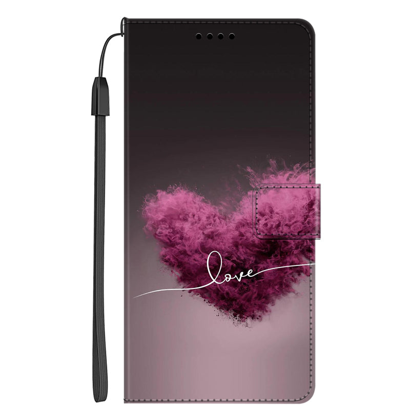 Luxury Leather Wallet Case for iPhone – Christmas Marble Pattern, Card Holder, Phone Stand, Magnetic Closure, Durable PU