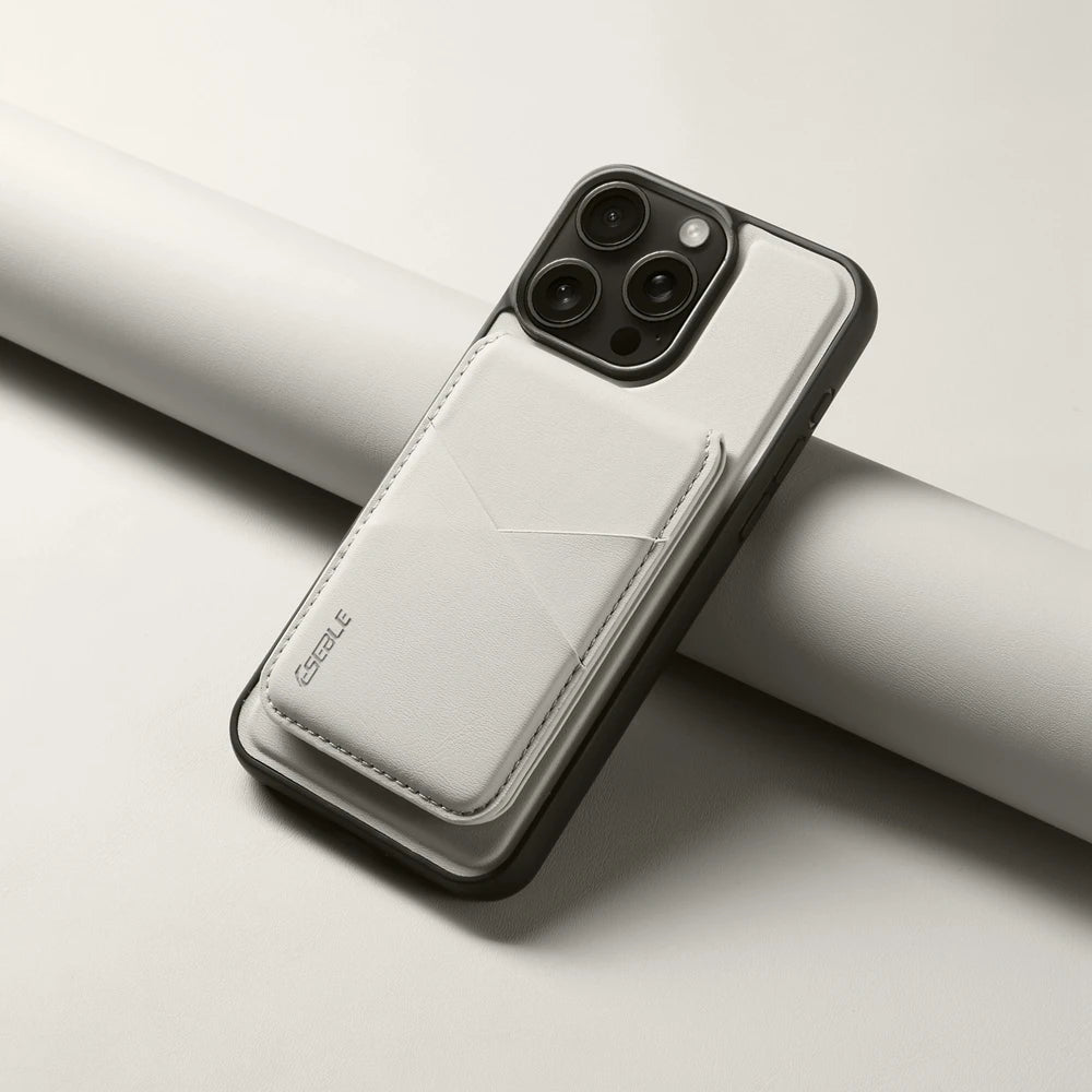 Luxury Magnetic Leather Wallet iPhone Case – 2-in-1 MagSafe Card Holder, Kickstand, Shockproof Protection, Premium Design, Wireless Charging Compatible for iPhone Models