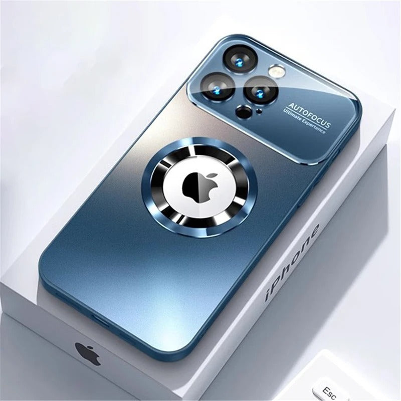 Luxury Glass MagSafe iPhone Case - Magnetic Wireless Charging, Camera Lens Protection, Shockproof Design | Case for iPhone