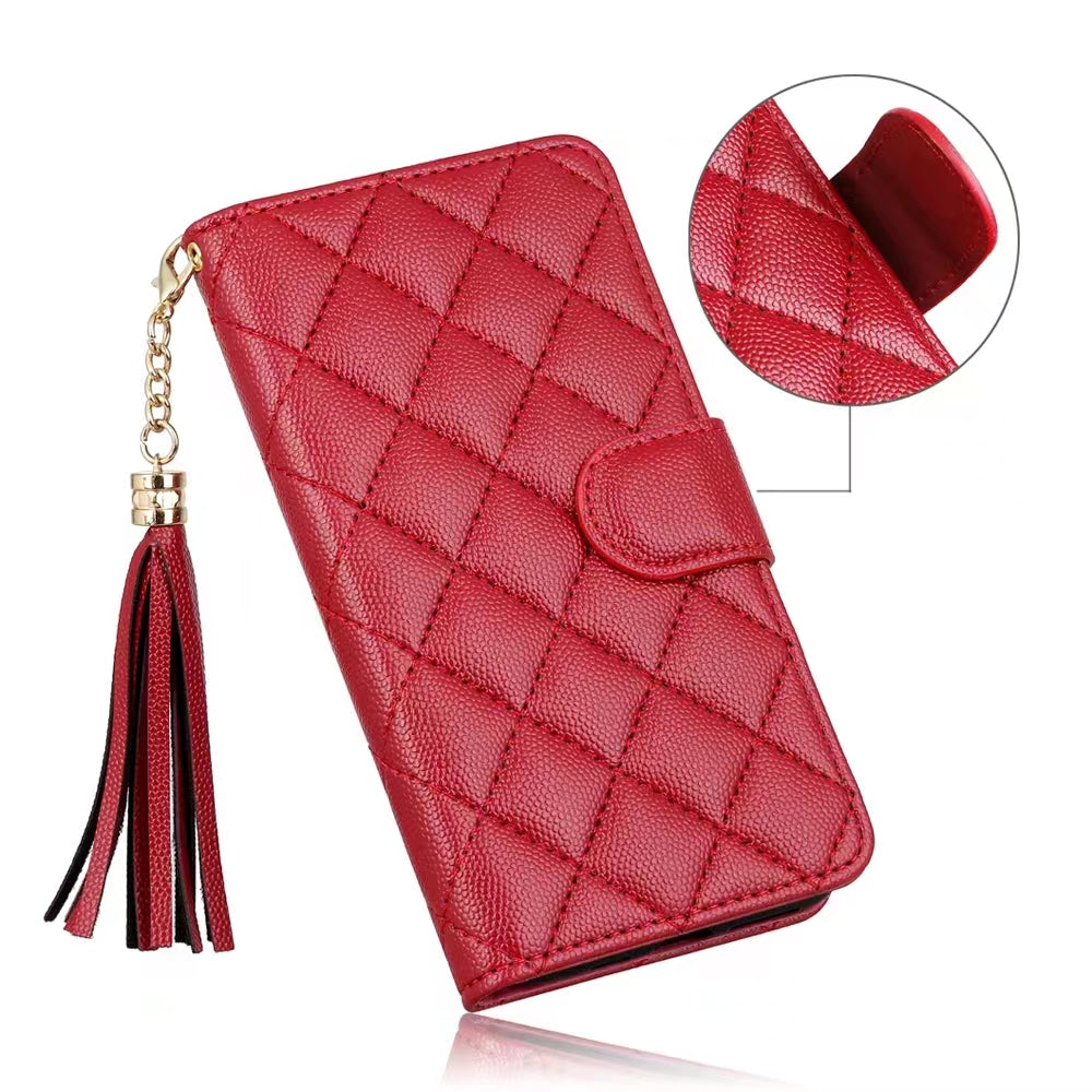 Luxury Wallet Flip Leather iPhone Case – Card Slot, Magnetic Closure,  Shockproof Protection, and Premium Design for iPhone