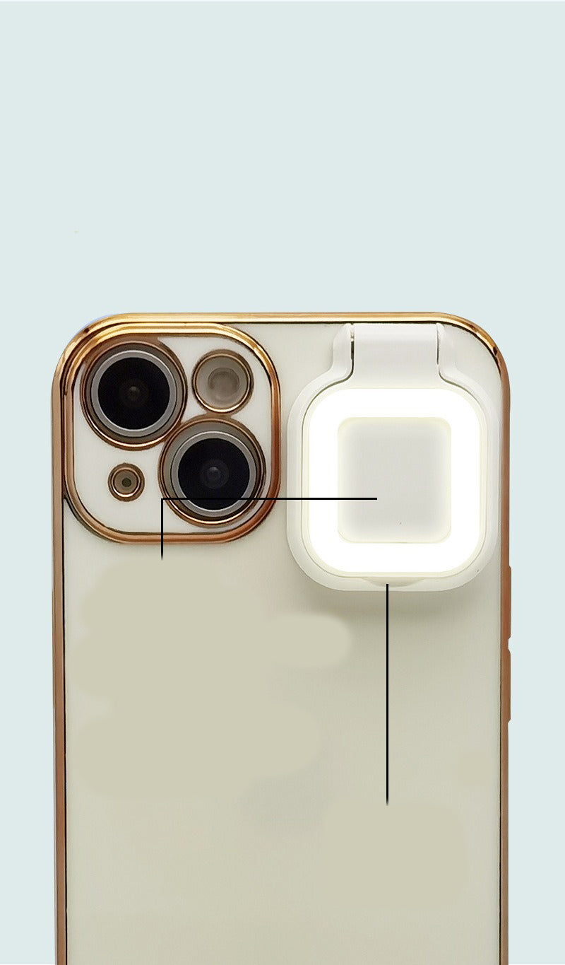 Premium Apple iPhone Case, MagSafe Compatible, Camera Lens and Screen Protection, Ultra Thin, Shockproof, Magnetic, Full All Around Protection, LED Selfie Ring Light Cover