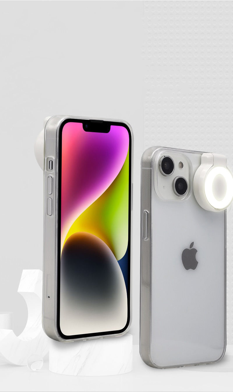 Premium Apple iPhone Case, MagSafe Compatible, Camera Lens and Screen Protection, Ultra Thin, Shockproof, Magnetic, Full All Around Protection, Selfie Ring Light Cover