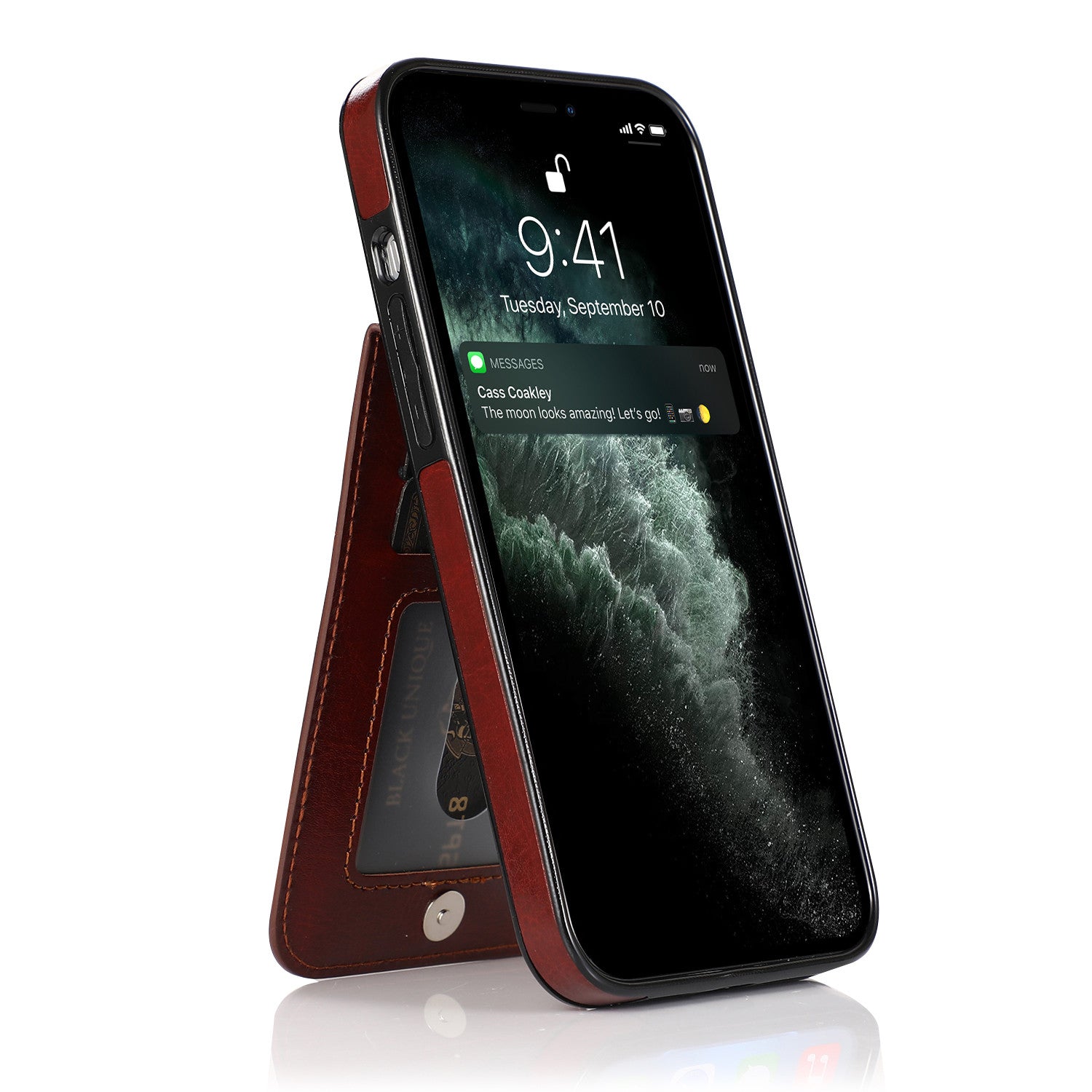 Luxury Flip Leather Wallet iPhone Case – Credit Card Holder, Kickstand, Premium & Durable Protection | Case for iPhone