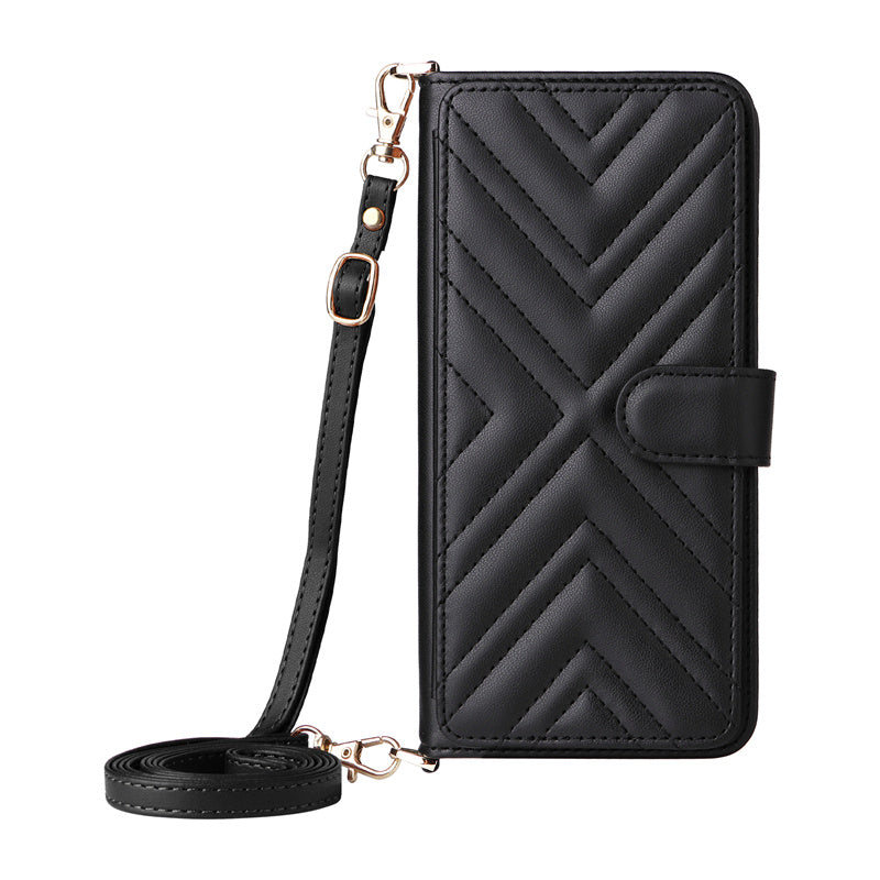 Luxury Crossbody Wallet iPhone Case – Fashion Shoulder Strap, Magnetic Closure, Card Holder and Premium Protection for iPhone