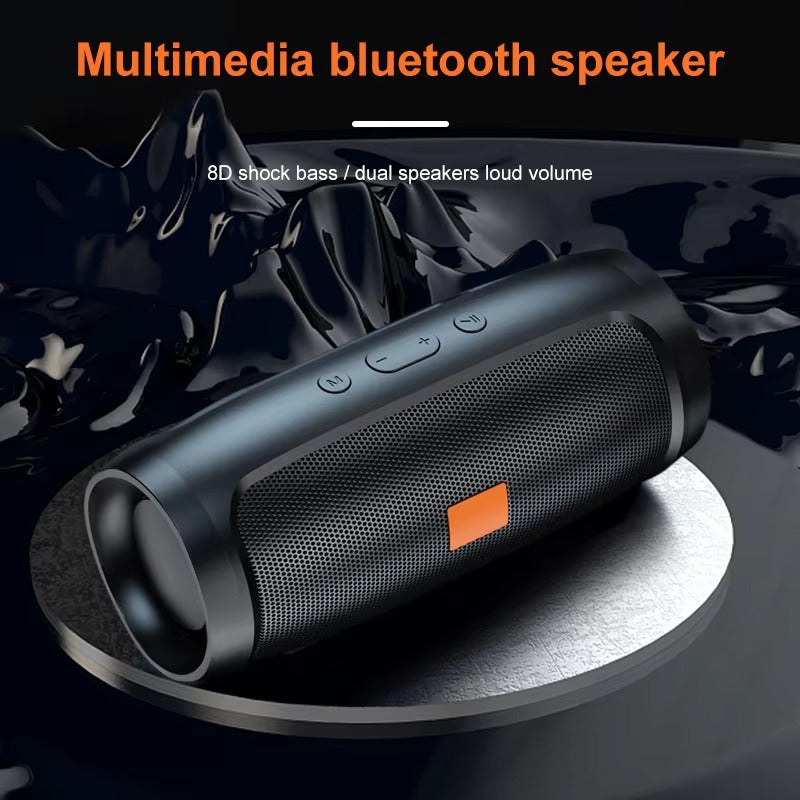 High Quality Portable Bluetooth Speaker for iPhone – Dual Stereo Subwoofer with FM Radio, TF/USB Playback, Loud Outdoor 