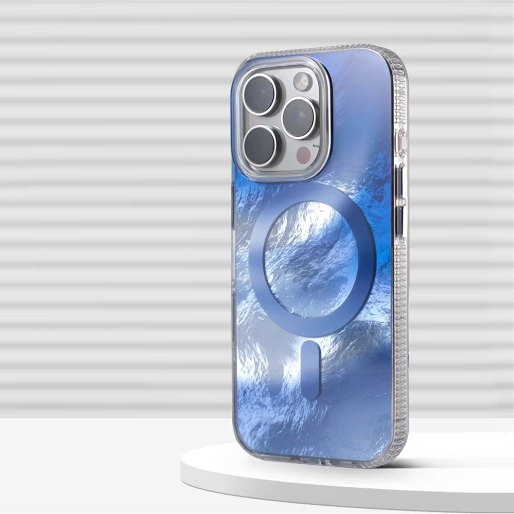 Luxury Apple iPhone Case Camera Lens & Screen Protection, Ultra Thin Shockproof Magnetic Full All Around Protection Cover 