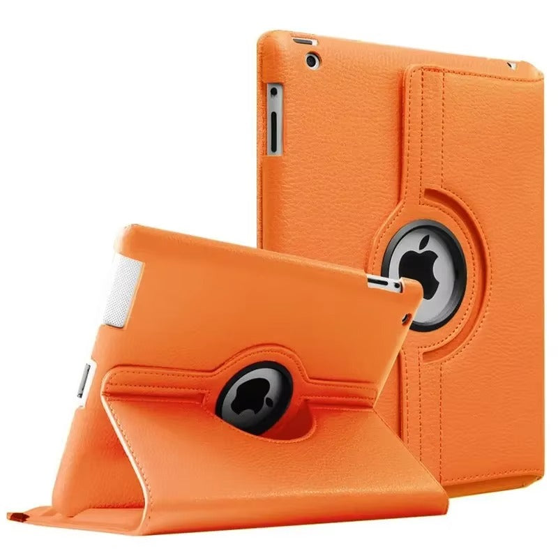Premium 360° Rotating PU Leather iPad Case – Smart Cover with Auto Sleep/Wake, Shockproof Stand for 12.9" Pro & Air Tablets, Durable & Washable