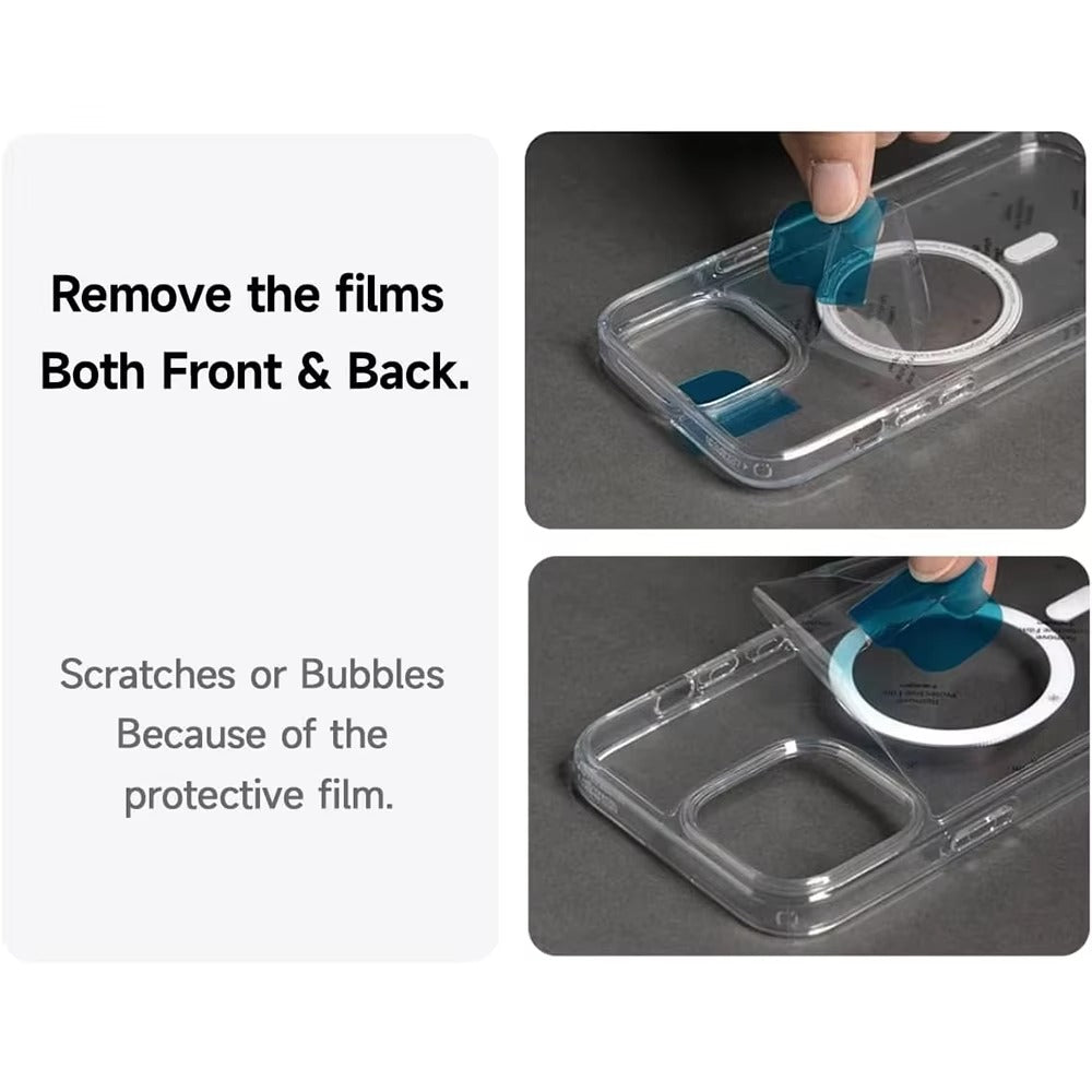 Luxury Apple iPhone Case Camera Lens & Screen Protection, Ultra Thin Shockproof Magnetic Full All Around Protection Cover 