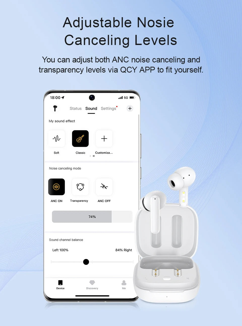 High Performance ANC Wireless Earbuds Bluetooth 5.3 – 4 Mic ENC, 68ms Low Latency, Touch Control, 30H Playtime, IPX5 Waterproof TWS Headphones