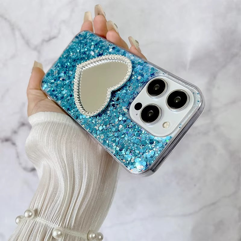 Luxury Apple iPhone Case, MagSafe Compatible, Camera Lens and Screen Protection, Ultra Thin, Shockproof, Magnetic, Full All Around Protection, Glitter Mirror Soft Cover
