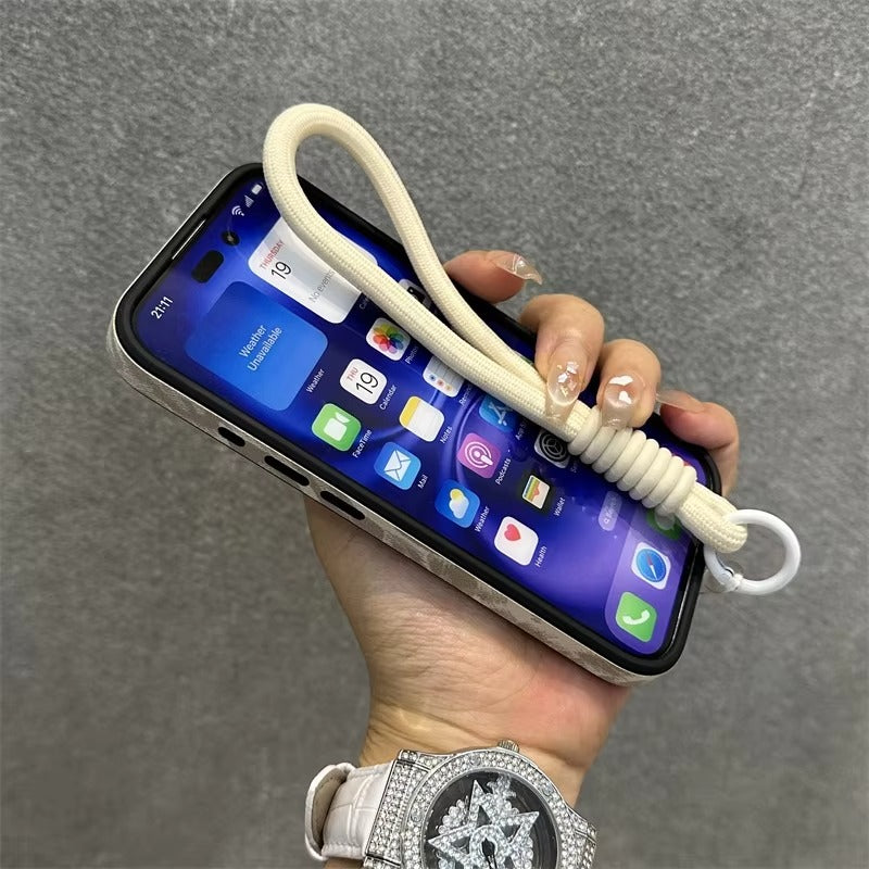 Luxury Apple iPhone Case MagSafe Compatible, Camera Lens & Screen Protection, Ultra Thin Shockproof Magnetic Full All Around Protection Cover with Wrist Strap & Leopard Design