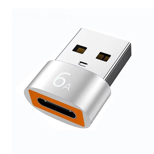 High Quality USB to Type-C Charger Adapter – 2PCS OTG Converter for iPhone, Plug & Play, Data Sync 480Mbps, Aluminum Alloy, Universal Type-C Compatibility