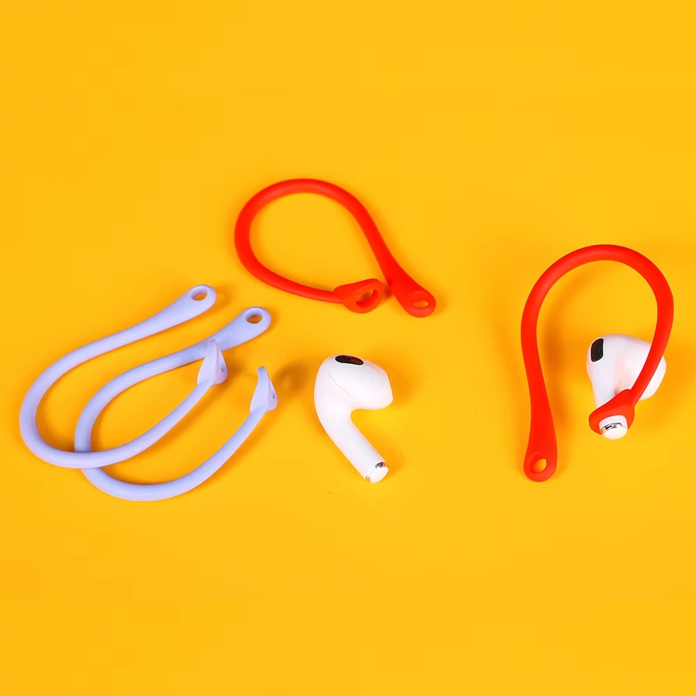 High-Quality Silicone Ear Hooks for AirPods Pro, 3 – Secure Fit Anti-Fall Accessories for Bluetooth Headphones, 1–6 Pairs Sport Ear Holder for Running & Gym
