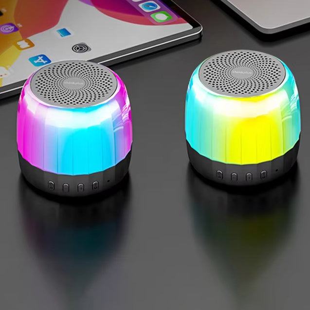 Premium RGB Bluetooth Speaker – Portable Wireless Mini Subwoofer with HiFi Stereo Sound, 360° Surround, TWS Pairing, TF Card, Long Battery Life