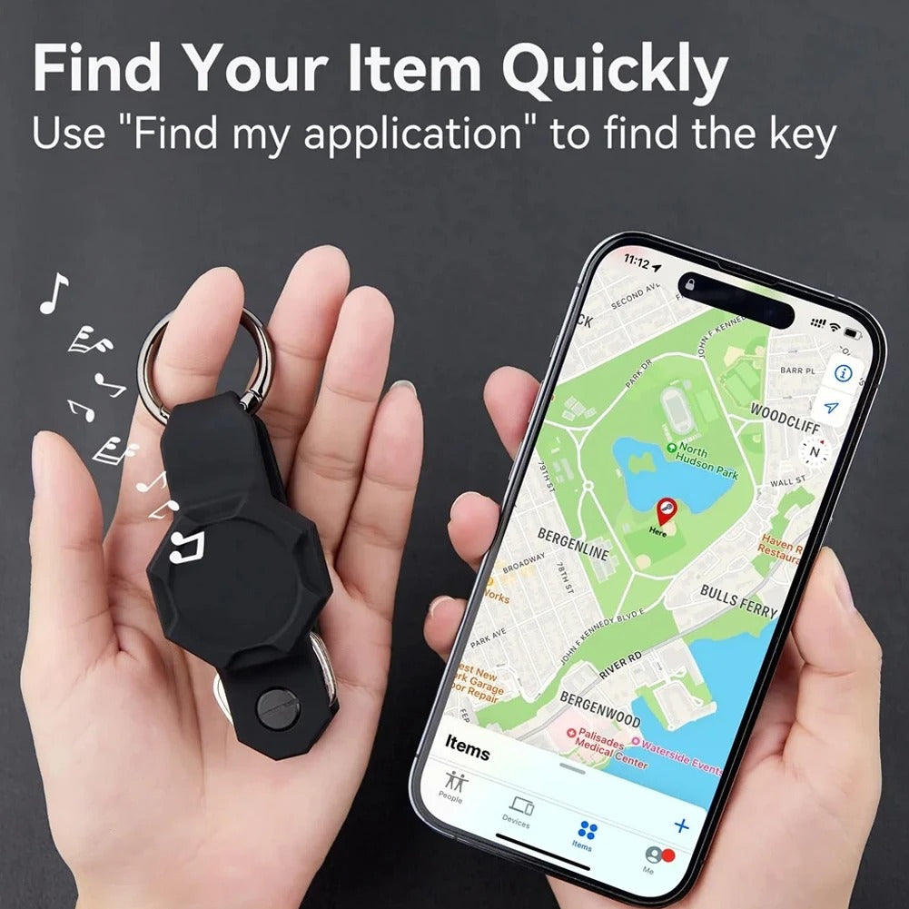 Waterproof Silicone Keychain Case for Apple AirTag – Anti-Lost Key Organizer with Screwdriver, Lightweight & Durable, Fits Up to 7 Keys