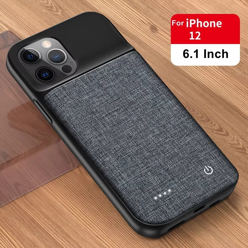 Premium Apple iPhone Case MagSafe Compatible, Camera Lens & Screen Protection, Ultra Thin Shockproof Magnetic Full All Around Protection Cover with 10000mAh Oxford Battery