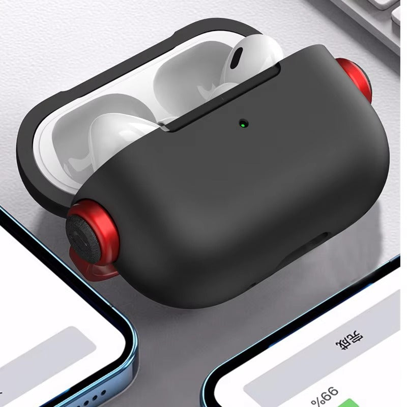 Premium Protective Case for AirPods Pro 2nd Gen with Lanyard, Creative Earphone Lock, Shockproof Headphone Cover for AirPods 3, Pro Series Accessories