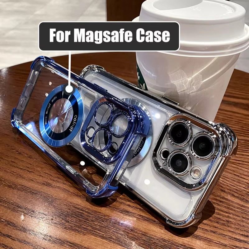 Premium Apple iPhone Case Camera Lens & Screen Protection, Ultra Thin Shockproof Magnetic Full All Around Protection Cover