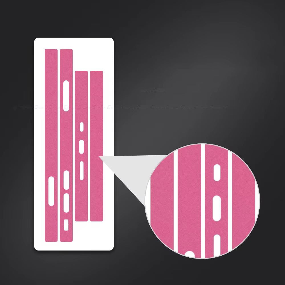 Premium Carbon Fiber Frame Protector – Transparent, Matte Edge Sticker with Hydrogel Film for iPhone Plus