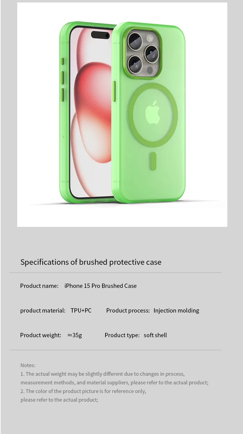 Luxury Apple iPhone Case, MagSafe Compatible, Camera Lens & Screen Protection, Ultra Thin, Shockproof, Magnetic Full All Around Cover – Matte TPU Bumper Case with Wireless Charging Support & Magnetic Snap Fit