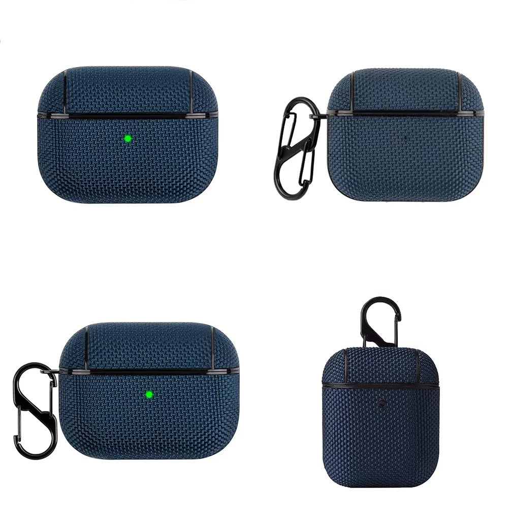 High-Quality Waterproof Nylon Case for AirPods Pro 1/2/3, USB-C Charging, Shockproof Protective Pouch for 4th Gen Wireless Earbuds and Headphones