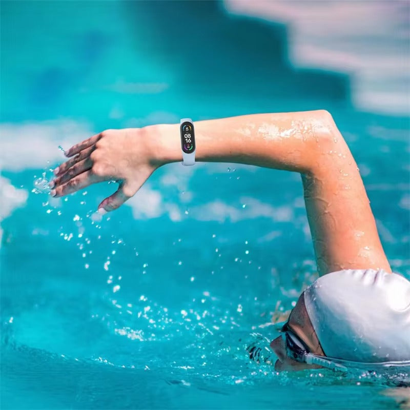 Comfort Fit Silicone Strap – Replacement Wristband for Smart Fitness Tracker 7 6 5 4 3, Adjustable Smartwatch Band, Skin-Friendly, Durable Accessory